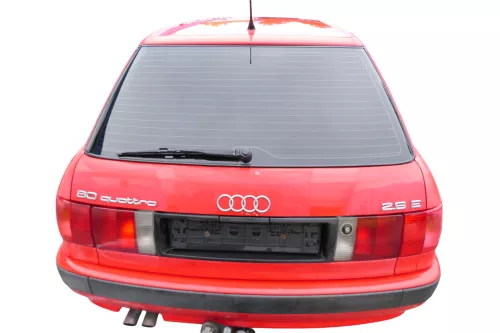 Audi 80 8C Kombi Avant Stoßstange hinten Spoiler rot LY3H (182828)