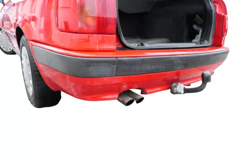 Audi 80 8C Kombi Avant Stoßstange hinten Spoiler rot LY3H (182828)