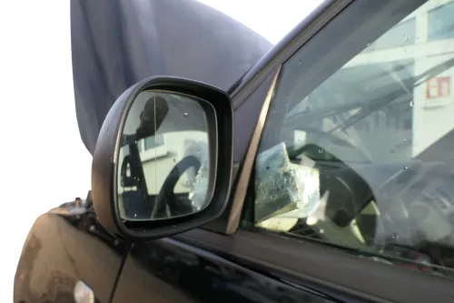 VW Lupo Arosa manueller Spiegel Außenspiegel links manuell schwarz großer (182975)