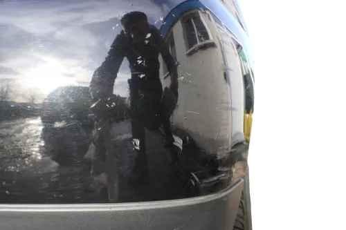 VW Lupo Stoßstange hinten Heckstoßstange Stoßfänger schwarz L041 (182977)