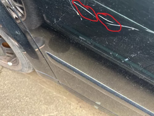 Audi A4 B6 8E nur Türblatt Tür hinten rechts schwarz LY9B Kombi+Limo   -Kratzer! (183002)