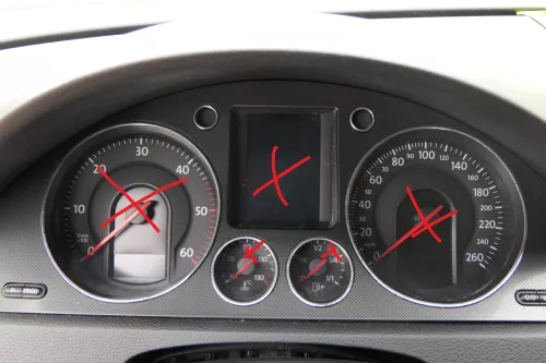 Passat 3C Mittelkonsole Verkleidung Klappe Abdeckung Dekor netzoptik schwarz mat