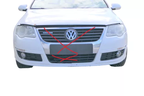 VW Passat 3C Kombi Stoßstange vorne Stoßfänger weiß LB9A- kein ohneGrill