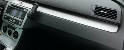 Passat 3C Mittelkonsole Verkleidung Klappe Abdeckung Dekor silber matt chrom Asc (183132)