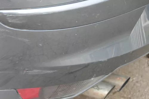 Seat Altea 5P Stoßstange hinten Heckstoßstange Stoßfänger grau LW7Z (183154)