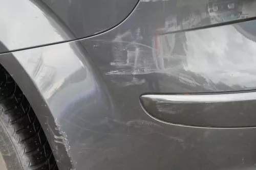 Seat Altea 5P Stoßstange hinten Heckstoßstange Stoßfänger grau LW7Z (183154)