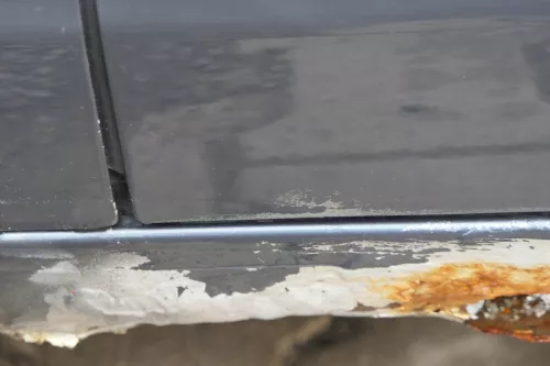 VW Polo 9N 9N3 Tür hinten links 4/5-Türer grau LC7V - ohne Anbauteile (183202)