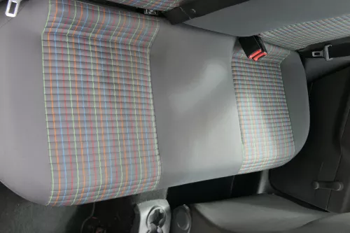 VW Polo 9N 9N3 Sitz Rückbank Sitzfläche Sitze 3 Punkt Gurt hinten OHNEKopf (183211)