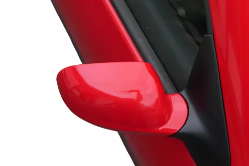 VW Golf 4 Bora manueller Spiegel vorne rechts Außenspiegel rot LP3G (183218)