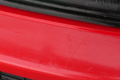 VW Golf 4 Limousine Stoßstange hinten Heckstoßstange Stoßfänger rot LP3G (183219)