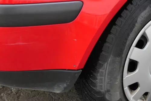 VW Golf 4 Limousine Stoßstange hinten Heckstoßstange Stoßfänger rot LP3G (183219)