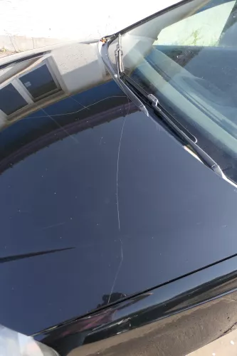 VW Polo 9N3 Cross Motorhaube KLappe vorne schwarz L041 (183231)