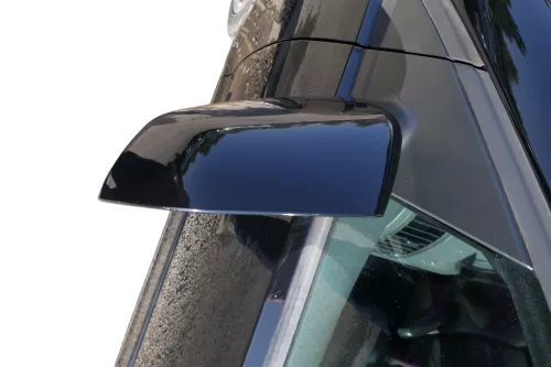 VW Polo 9N 9N3 mechanisch Spiegel Außenspiegel links vorne schwarz LC9Z Blinker (183235)