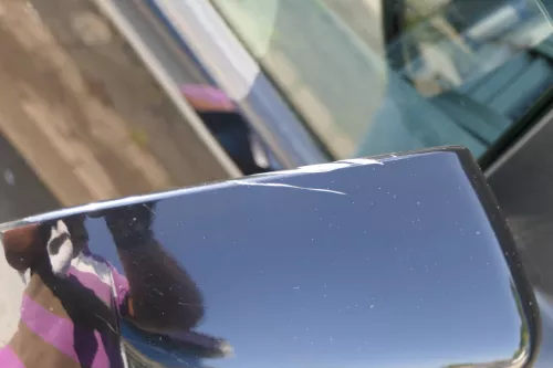 Polo 9N 9N3 mechanischer Spiegel Außenspiegel rechts vorne schwarz L041 Blinker (183236)