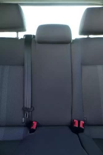 VW Polo 9N 9N3 Sitz Rückbank Sitzfläche Sitze 3 Punkt Gurt hinten OHNEKopfstütze (183248)