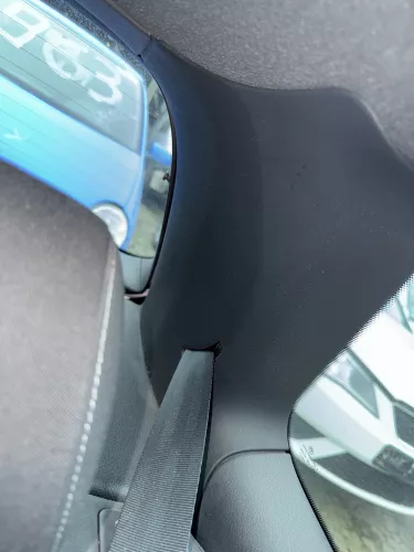 1x Polo 9N C-Säulen Verkleidung schwarz Abdeckung C-Säule Kofferraum 3-Tür links