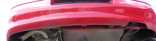 VW Polo 6N2 Stoßstange hinten Heckstoßstange Stoßfänger rot LP3G (183288)