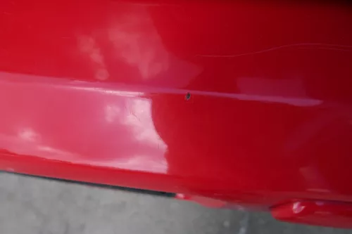 VW Polo 6N2 Stoßstange hinten Heckstoßstange Stoßfänger rot LP3G (183288)