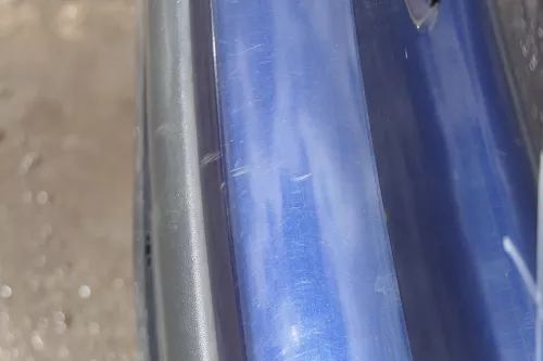 VW Polo 9N 9N3 Stoßstange Heckstoßstange hinten blau LB5N (183316)