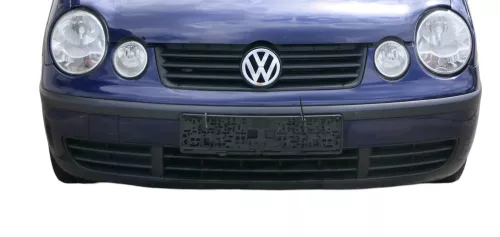 VW Polo 9N Stoßstange Frontstoßstange vorne blau LB5N