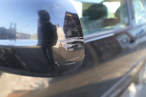 VW Golf 4 Bora manueller Spiegel vorne links Außenspiegel schwarz LC9Z (183334)