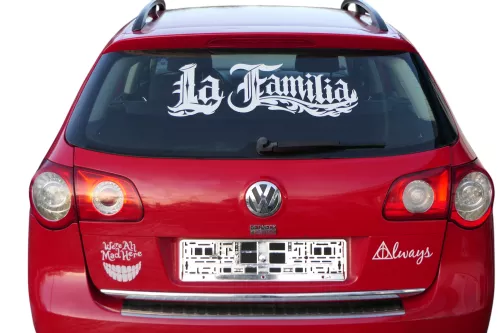 VW Passat 3C Kombi Variant Heckklappe Klappe Scheibe rot LY3D - ohneAnbauteile