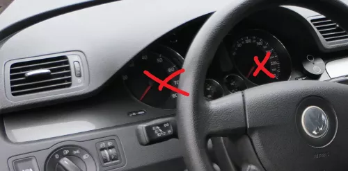 Passat 3C Mittelkonsole Verkleidung Klappe Abdeckung Dekor silber matt chrom Asc (183402)