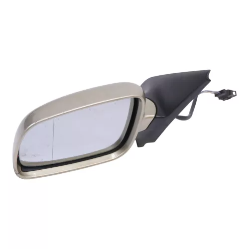 VW Golf 4 Bora elektrischer Spiegel vorne links Außenspiegel gelb gold LA1W Glas (183424)