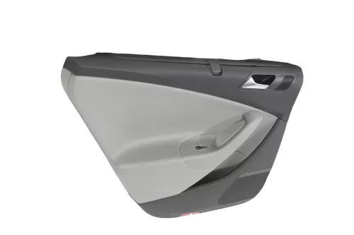 1x VW Passat 3C Kombi Türverkleidung Verkleidung Tür grau Leder Sonnenrollo link