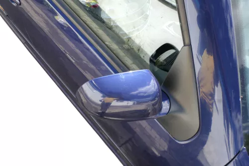 VW Golf 4 Bora elektrischer Spiegel vorne rechts Außenspiegel blau LB5N Glas (183476)