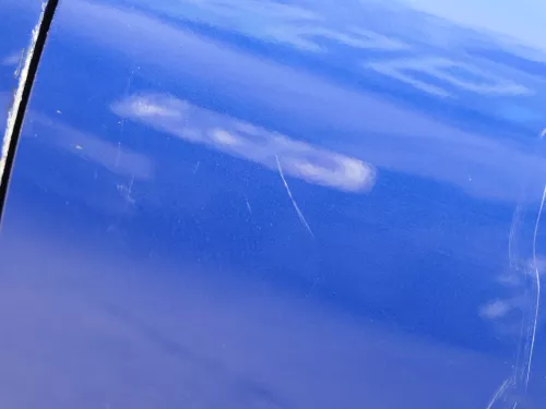 VW Golf 5 V 1K Tür Türrahmen hinten links 4/5-Türer LC5J blau grau -ohneAnbautei (183510)