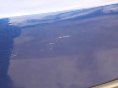 VW Golf 5 1K Limousine Stoßstange hinten Heckstoßstange blau LC5J (183520)