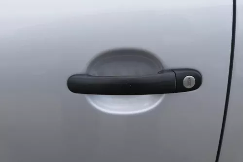 VW Fox 5Z Tür vorne links Fahrertür silber LA7W - ohne Anbauteile (183543)
