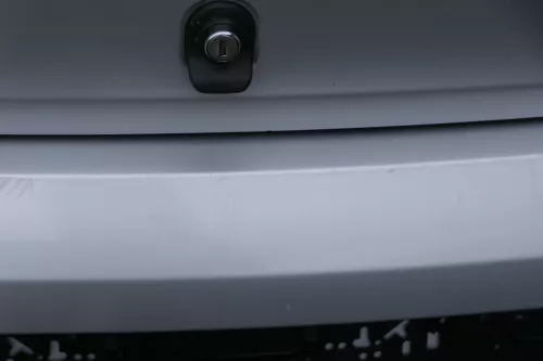 VW Fox 5Z Stoßstange hinten Stoßfänger silber LA7W Heckstoßstange (183545)