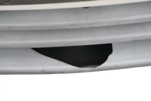 VW Fox 5Z Stoßstange vorne Stoßfänger silber LA7W mit Grill (183548)