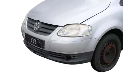 VW Fox 5Z Stoßstange vorne Stoßfänger silber LA7W mit Grill (183548)