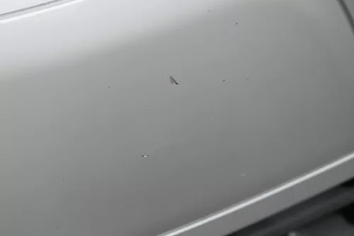 VW Fox 5Z Stoßstange vorne Stoßfänger silber LA7W mit Grill (183548)