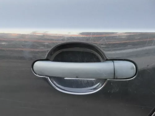 Skoda Fabia 5J Limousine Tür hinten links schwarz LF9R - ohne Anbauteile (183590)