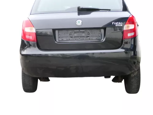 Fabia 5J Schrägheck Limousine Stoßstange hinten Heckstoßstange schwarz LF9R