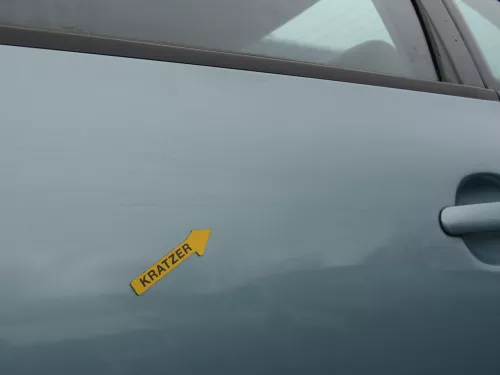 Passat 3B 3BG Limousine Tür hinten links blau türkis grün LB6N - ohne Anbauteile (183619)