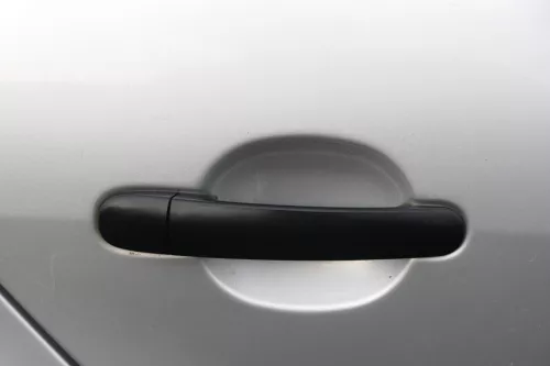 Skoda Fabia 6Y Limousine Schrägheck Tür hinten rechts grau silber LF7T diamantsi (183660)