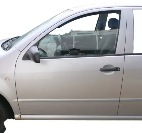 Fabia 6Y Kombi + Limousine Tür vorne links Fahrertür grau LF7T silber ohneAnba