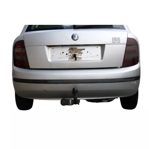 Skoda Fabia 6Y Schrägheck Stoßstange hinten Heckstoßstange grau silber LF7T