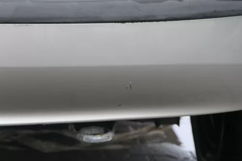 Skoda Fabia 6Y Schrägheck Stoßstange hinten Heckstoßstange grau silber LF7T (183678)