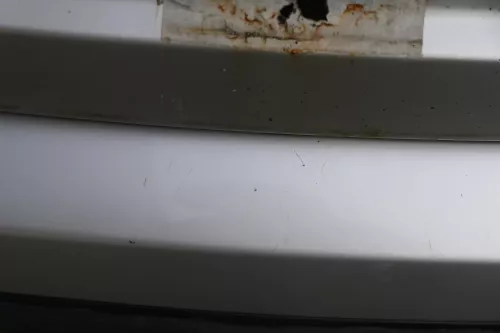 Skoda Fabia 6Y Schrägheck Stoßstange hinten Heckstoßstange grau silber LF7T (183678)