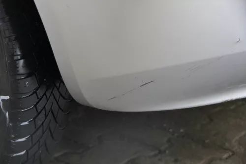 Skoda Fabia 6Y Schrägheck Stoßstange hinten Heckstoßstange grau silber LF7T (183678)