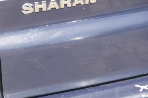 VW Sharan 7M Heckklappe Scheibe  Klappe hinten ab Bj.2000 blau LA5G ohneAnbautei (183721)