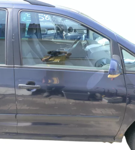 Sharan 7M Alhambra Tür rechts vorne Beifahrertür blau LA5G abBj2000 Facelift ohn