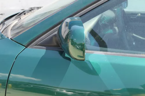 Audi A4 B5 Spiegel Außenspiegel links elektrisch grün LZ6J (183763)