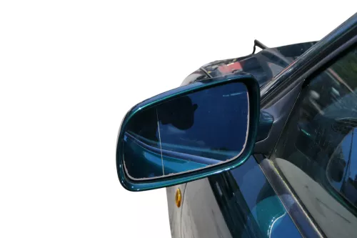 Audi A4 B5 Spiegel Außenspiegel links elektrisch grün LZ6J (183763)